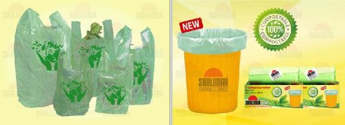 Printed Compostable Garbage Bags, Capacity : 5-10kg