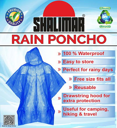 Plain Regular Rain Poncho, Size : M, S