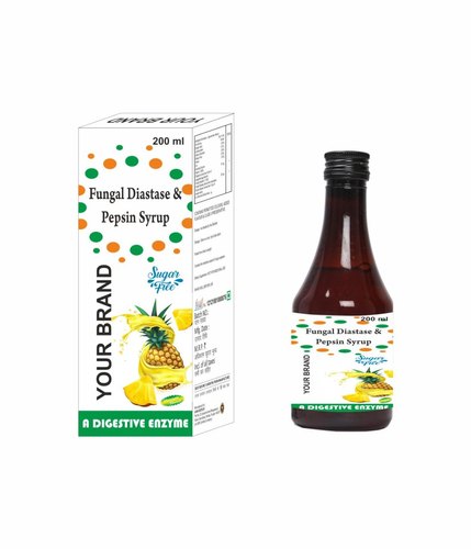 Fungal Diastase And Pepsin Syrup, Packaging Size : 200 Ml