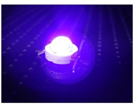 Ultraviolet LED, Power : 3v 60ma 0.5watt