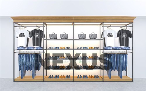 Stainless Steel Clothes Display Rack, Feature : Fine Finish, Heavy Duty, Long Strength