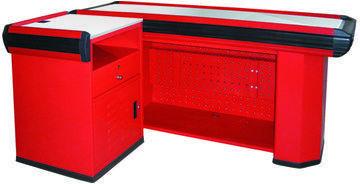 Polished Stainless Steel Modern Cash Counter, Color : Red