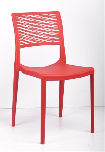 Polished Plain Plastic Restaurant Chair, Color : Black, Red, Yellow, White, Green