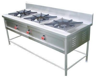 Three Burner Gas Range, For Restaurant