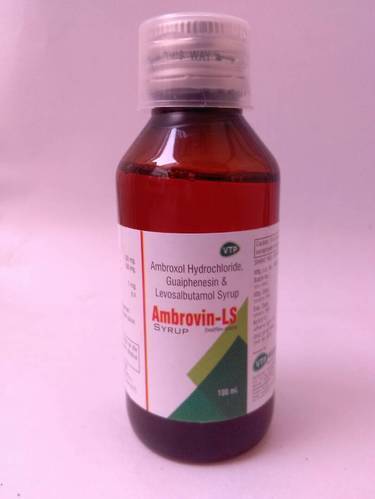 Allopathic Ambroxol HCI Guaiphenesin Levosalbutamol Syrup, Packaging Type : Bottle