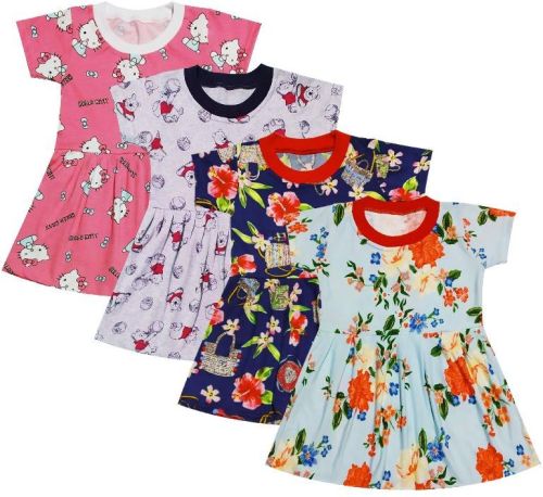 Girls Frocks Casual Dress (Age Group : 0 Months To 4 Years)