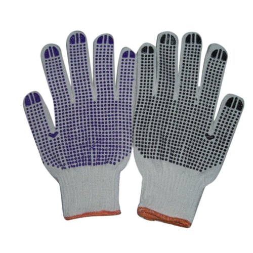 Cotton Safety Knitted Gloves, Size : Free Size