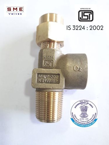 SME Brass Industrial Oxygen Valve, For To Control Leaking Gas, Feature : Good Quality