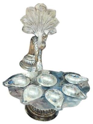 Stainless Steel Puja Diya, Color : Silver