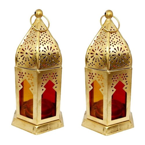 Carved Polished Iron Moroccan Hanging Lantern, Technics : Hand Made