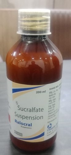 Ralocral Sucralfate Suspension Syrup, For Clinical, Packaging Size : 200 Ml