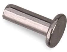 Polished Metal Flat Headed Plain Rivets, For Fittngs Use, Feature : Hard Structure, Light Weight