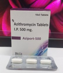 Aziport Azithromycin Tablet, Packaging Type : Blister