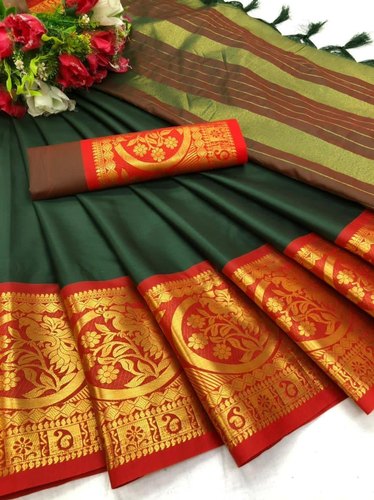 Nylon Printed Ruffle Silk Saree, Saree Length : 5.5 M (separate Blouse Piece)