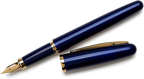 Round Metal Fountain Pens, For Writing, Technics : Machine Made