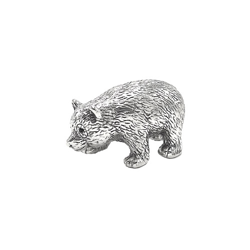 Silver Bear Statue