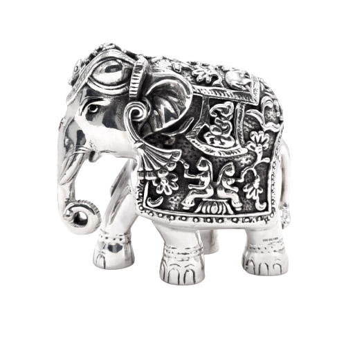 Silver Elephant Statue