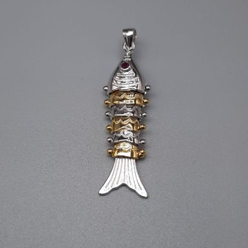 Sterling Silver Fish Pendant, Occasion : For Anniversaries, Gifts, Birthday Gifts,  Special Occasions