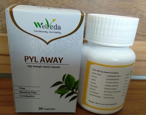 Ayurvedic Piles Capsules, Packaging Type : Bottle