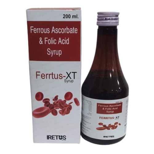 Ferrous Ascorbate Folic Acid Syrup, Packaging Size : 200 Ml