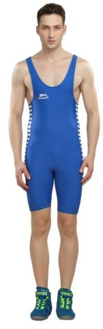 Wrestling Costume, Color : Blue, Red