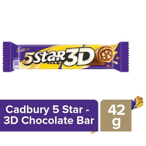 Cadbury 5 Star 3d Chocolate, Packaging Type : Box