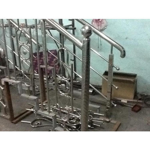 Stainless Steel Railing, Color : Silver