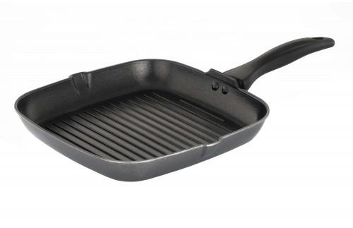 Sowbaghya Aluminium Grill Pan, Color : Black