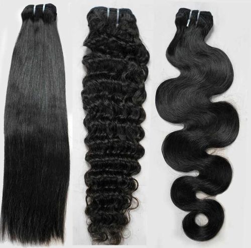 Human Hair, For Parlour, Personal, Style : Curly, Straight, Wavy
