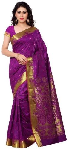 Printed Trendy Silk Saree, Feature : Anti-Wrinkle, Skin Friendly