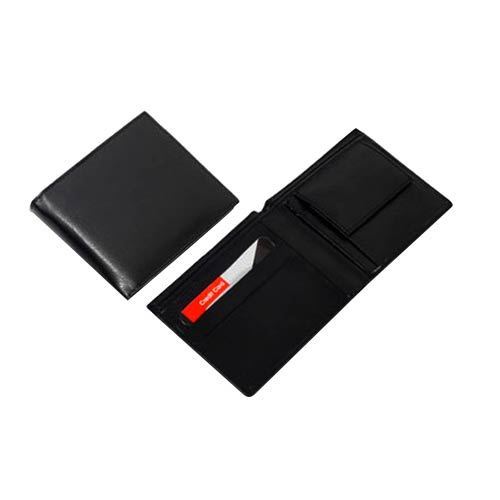 Leather Mens Wallet, Color : Black