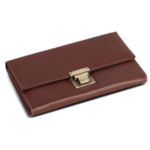 Leather Passport Holder, Color : Brown