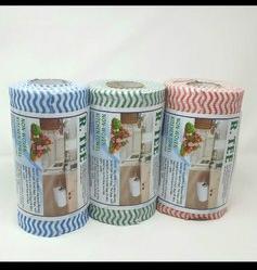 Zig Zig Pattern Non Woven Kitchen Rolls, Feature : Absorbent, Reusable, Eco Friendly Disposable Wipes