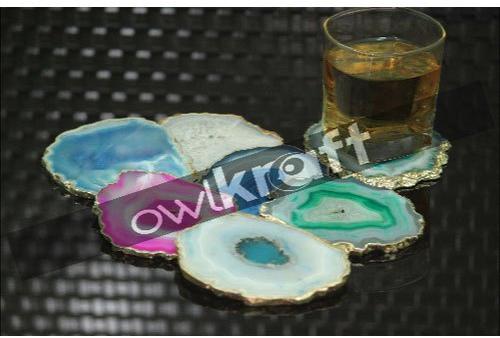 Agate Stone Coasters, Size : 4 Inch