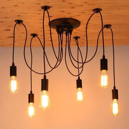 GreyWings Iron Powder Coated Hanging Lights Chandelier