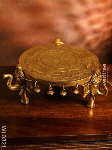 Brass Chowki Elephant Legged