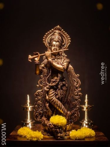 Brass Murali Krishna Antique