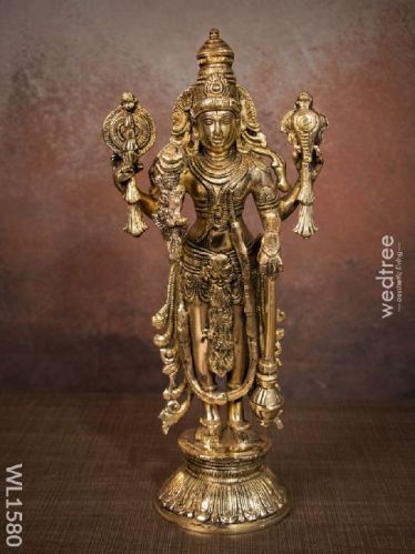 Brass Vishnu