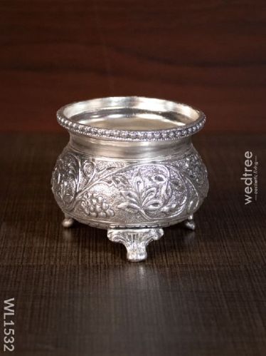 German Silver Kumkum Bowl