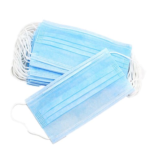 3 Ply Surgical Face Mask, For Medical Purpose, Industrial Safety, Anti Pollution, Color : Blue