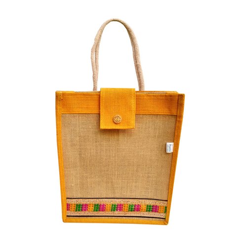 Plain Jute Bag, Size : 12*16*5 Inch