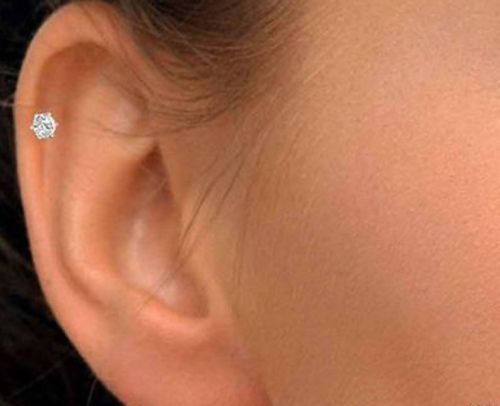 Polished Small Diamond Earrings, Style : Modern