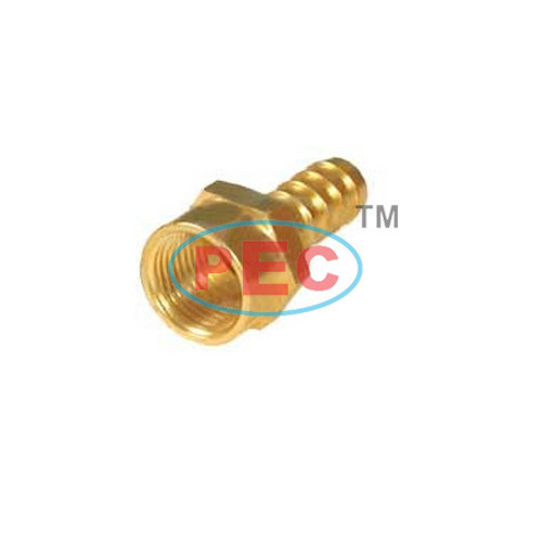 PEC Brass Hose Nipple Female, Connection : THREADED
