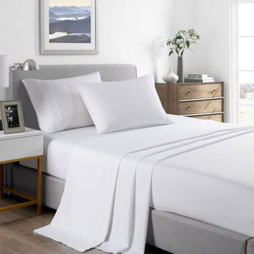 SINGLE BEDSHEET 120TC (B) PLAIN, For Home, Hospital, Hotel, House, Lodge, Feature : Anti Shrink
