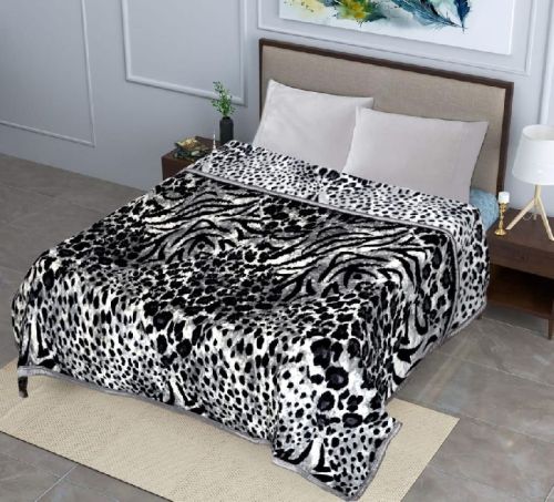 Velvet Mink Blanket, For Commercial, Pattern : Printed