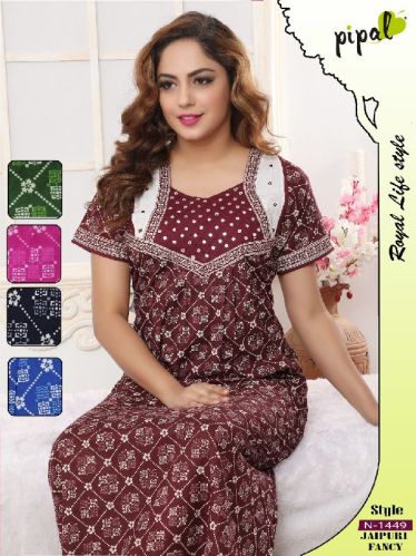 Printed Cotton Nighties, Size : XXL