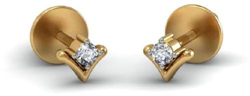 D-ER-526 Gold and Diamond Earring