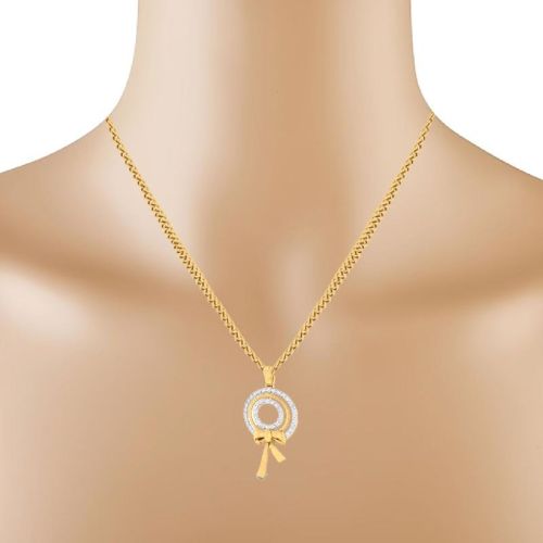 DPS12 Gold and Diamond Pendant Set