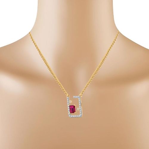 DPS32 Gold and Diamond Pendant Set