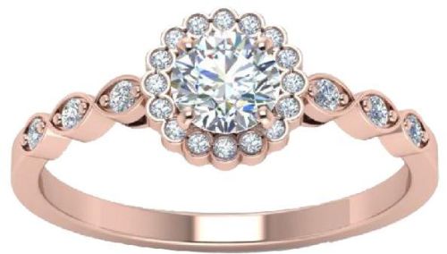 DR-336 Gold and Diamond Ring
